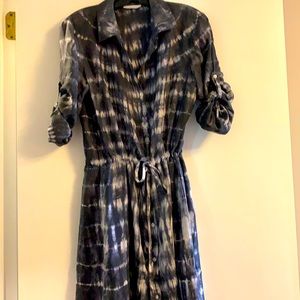 Easy, breezy silk tie-dye dress